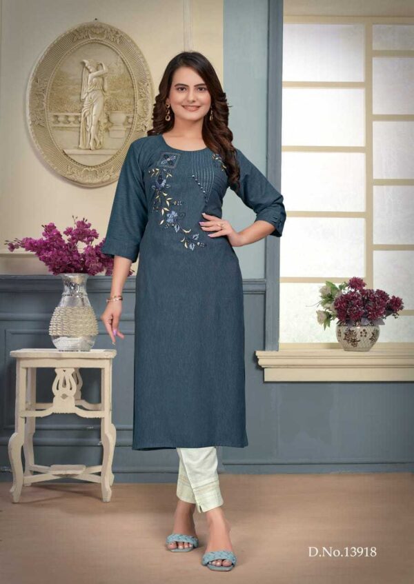 A-line Cotton Ladies Salwar Suits - Image 3